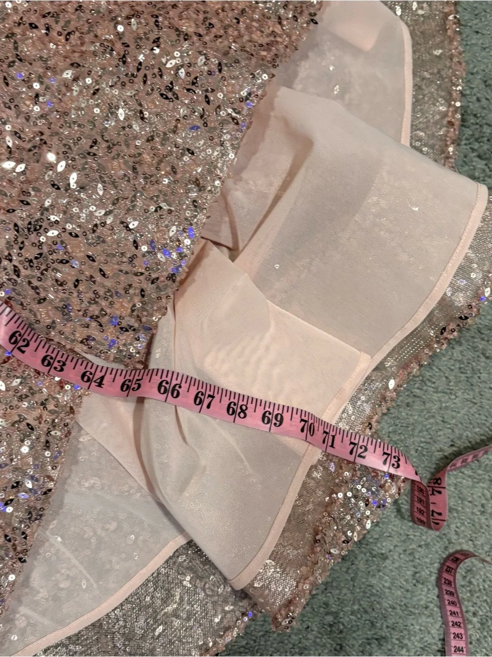 Portia And Scarlett New Sequin Embellished Fitted Gown Size 12 - Picture 13 of 16